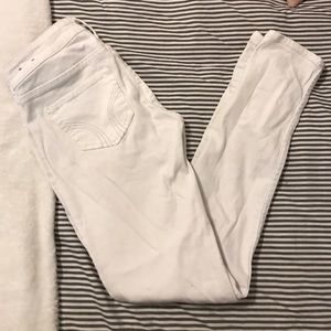 hollister super skinny white jeans